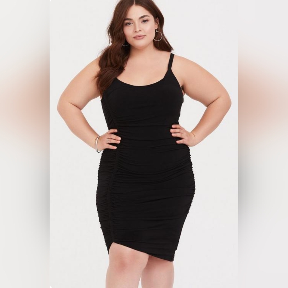 Torrid Black Studio Knit Bodycon Strap Dress 3X